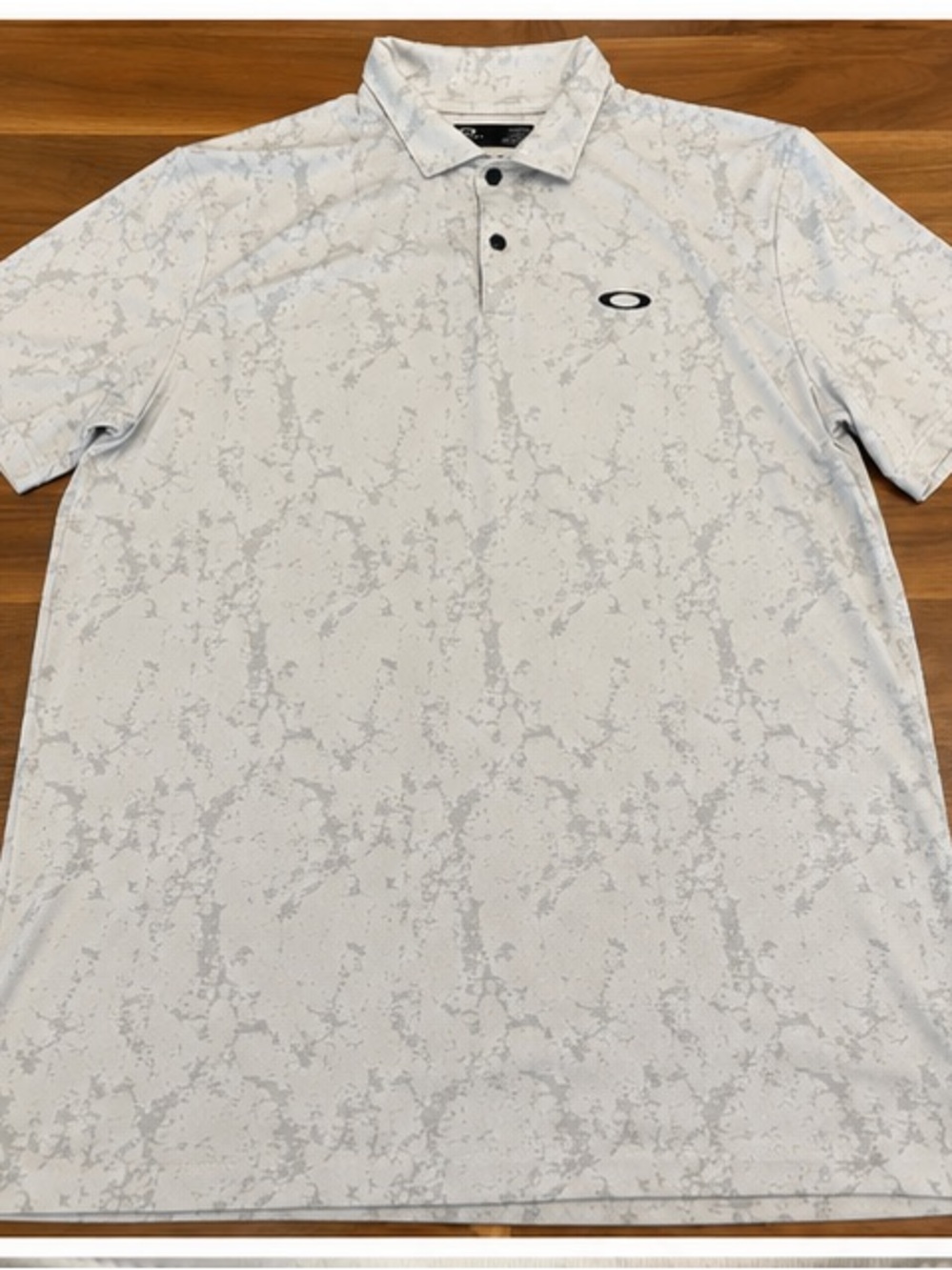 Oakley Light Gray Camo HydroLix Polo